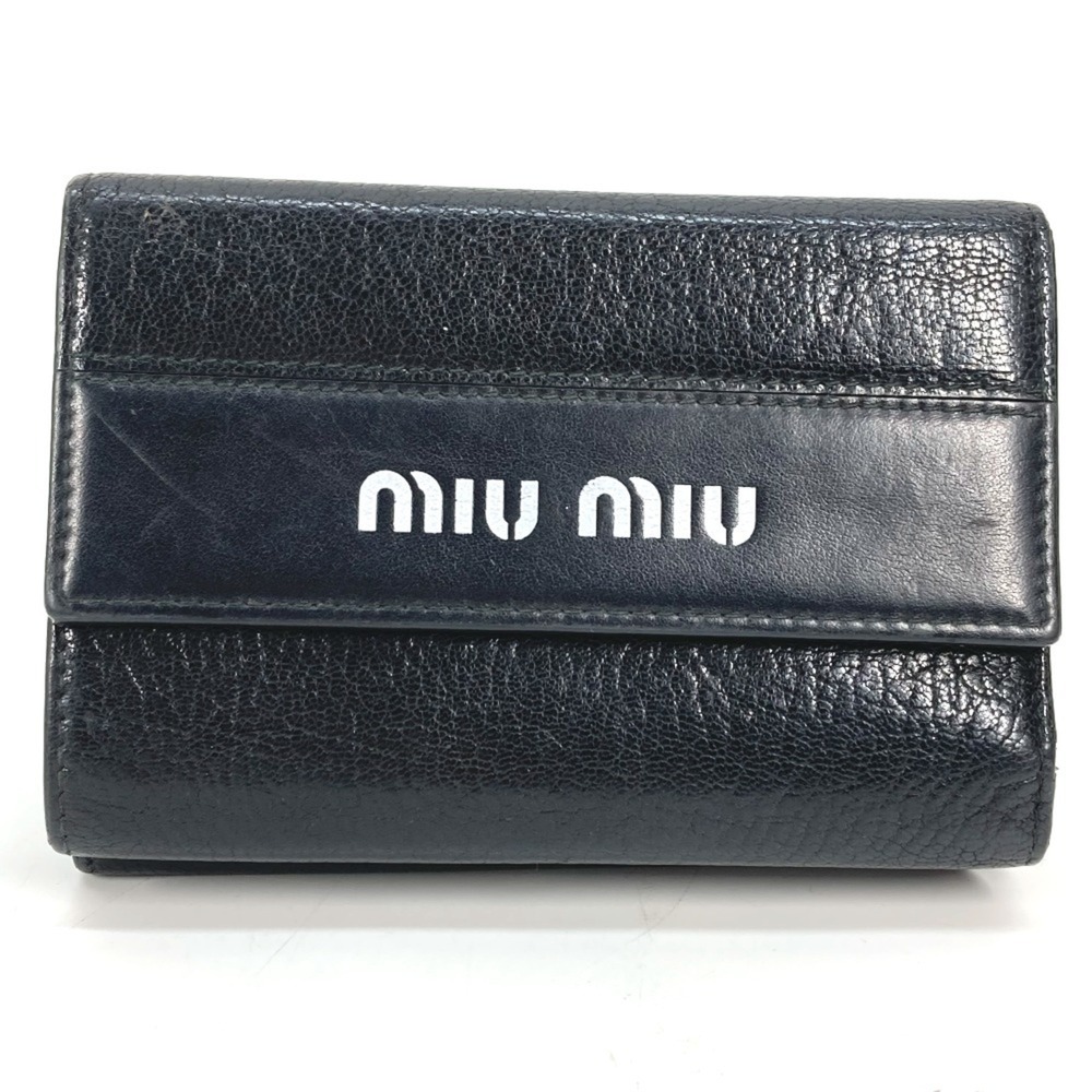 Miu Miu Miu 5ml014 Bicolor Compact Wallet Tri-Fol… - image 1